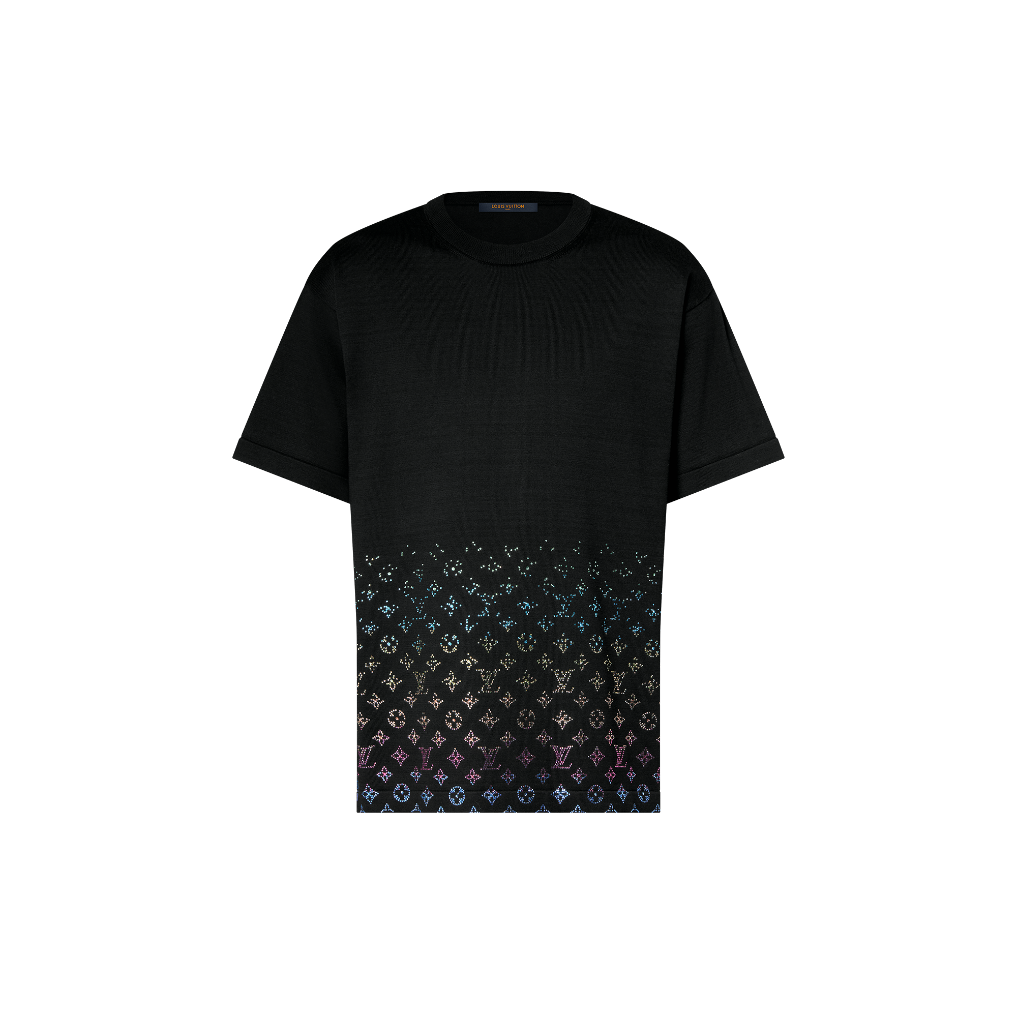 Monogram Gradient Embellished Short-Sleeved Crewneck - Ready